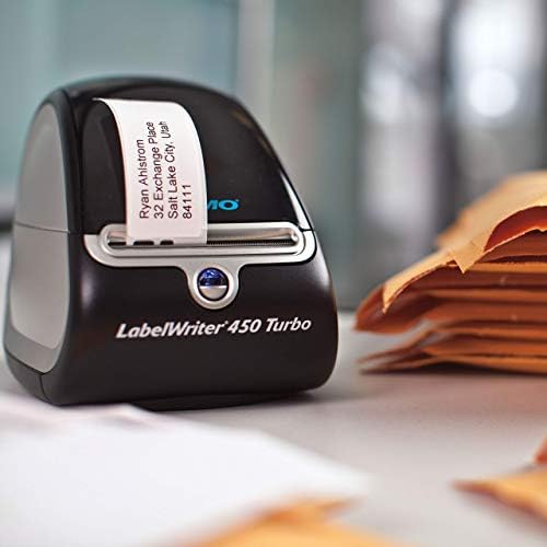 DYMO Label Printer | LabelWriter 450 Turbo Direct Thermal Label Printer, Fast Printing, Great for Labeling, Filing, Shipping, Mailing