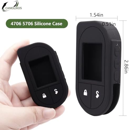 4706 5706 Silicone Case 2 Way Remote Control 7351V 7752V 7756V Fits for Viper Remote Replacement Soft Silicone Protective Cover