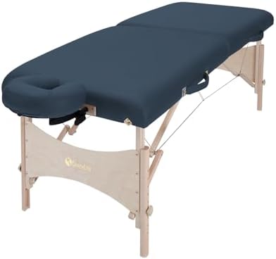 EarthLite Harmony DX Portable Massage Table Package, Includes Table + Face Cradle + Carrying Case, 30" x 73, Black
