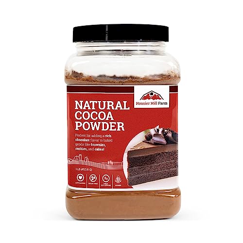 Hoosier Hill Farm Natural Cocoa Powder, Unsweetened, 1LB (Pack of 1)