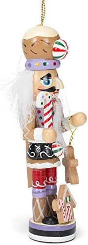 Kurt S. Adler Gingerbread Man Nutcracker Ornament 5 inch Wooden Christmas Decoration