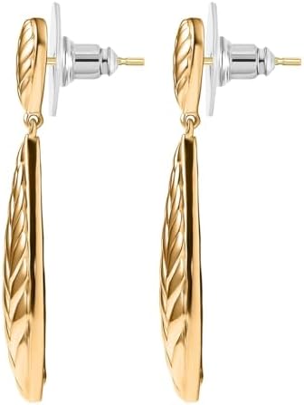 Shop LC Fancy Earrings in 18K Yellow Gold Plated Bronze