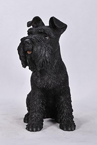 Hi-Line Gift Ltd 87983S-BK Black Schnauzer Garden Statue