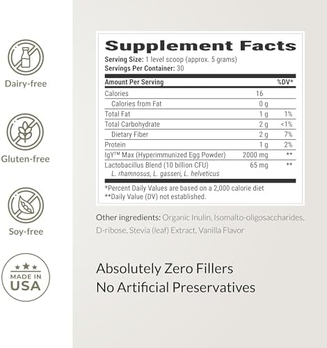 Microbiome Breakthrough Gut Support Powder Chocolate Flavor With Lactobacillus Strains