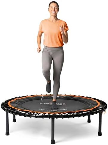 MXL FIT Bounce PRO XL Bungee Rebounder - Premium Indoor Mini Trampoline for Adults, Silent Low-Impact Bounce