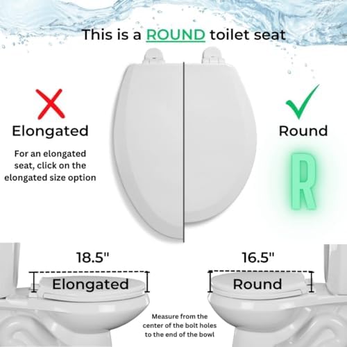 Centoco 3 inch Raised Toilet Seat for Seniors, Elongated, Open Front, White | Plastic, No Cover, 3L1500STSCC-001, Made in the USA