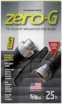 zero-G 4001-100 Garden Hose, 5/8" x 100', Gray