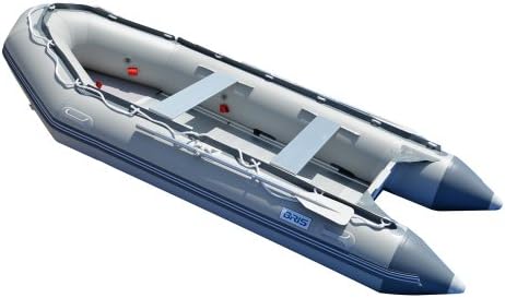 BRIS 12.5 ft Inflatable Boat Inflatable Fish Hunter & Person Inflatable Raft Boat
