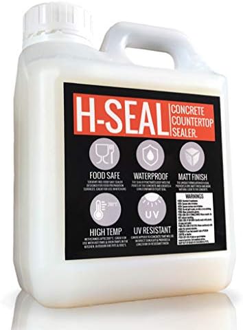 Concrete COUNTERTOP/WORKTOP Sealer | Food Safe/Grade | High Temp | Matte Finish | Waterproof | UV Resistant (1 Liter)
