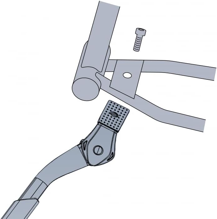 BV Bicycle Kickstand for 24”-28” - Adjustable Bikes Kickstand for Adult Bike with Non-Slip Foot & Spring-Loaded Latch for Stable Any-Angle Stance (Silver, Regular Duty)