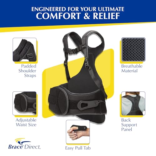 TLSO Full Back Brace for Scoliosis, Kyphosis & Fracture L0457 | Thoracic & LSO back support that eases herniated disc, spinal stenosis, DDD