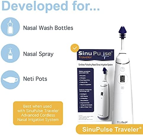SinuAir Traveler Saline Packets - Sodium Chloride with Potassium & Calcium, Salt Solution Powder Refill Packs for Nasal Irrigation Machine
