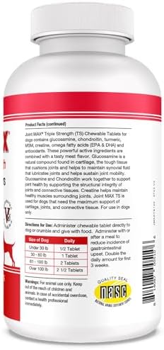 PHS Joint MAX Triple Strength (TS) Chewable Tablets for Dogs - 2-Pack - 240 Tablets