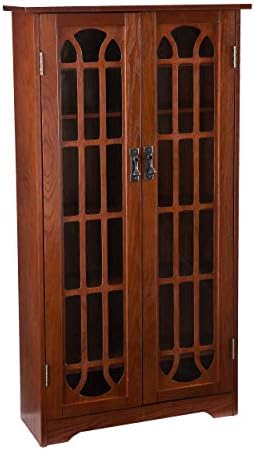 Furniture HotSpot Window Pane Media Cabinet - Oak