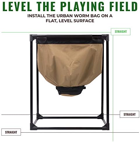 Urban Worm Bag Worm Composting Bin Version 2 - Easy Harvest with Fully Removable Zipper-Free Bottom