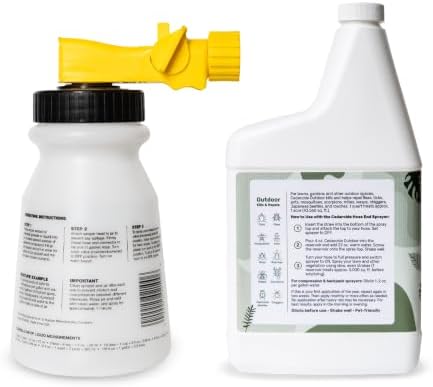 Cedarcide PCO Choice Outdoor Cedar Oil Concentrate Quart Bottle with Sprayer | Cedarwood