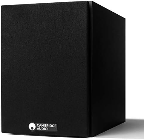 Cambridge Audio SX-50 Bookshelf Speaker | 100 Watt Home Theater Compact Speaker Pair (Matte Black)