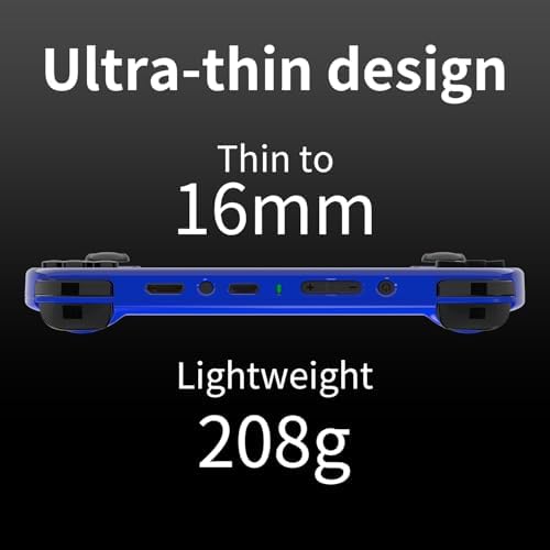 Doriteney RG40XX H Retro Handheld Game Console 4.0-inch IPS Screen Linux System Game Player 64GB Card Preloaded 5000+ Games RGB Lighting 3200mAh Battery RG40XX H-Black