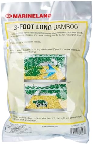 Marineland Bamboo 3 Feet, Décor For Aquariums and Terrariums