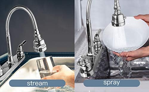 RV Kitchen Faucet,Camper RV Sink Faucets Kitchen Replacement,8 inch 2 Hole
