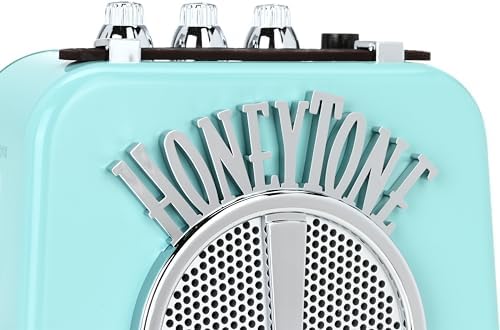 Danelectro Honeytone N-10 Guitar Mini Amp, Aqua | Includes belt clip