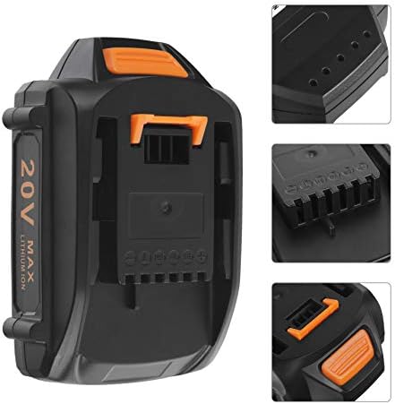 Replacement 20V Battery and Charger Starter Kit, WA3525 Lithium Battery and Charger WA3732 Compatible with Worx 20-Volt Cordless Power Tools