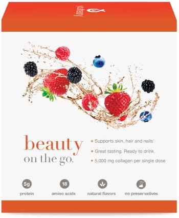 Youtheory Collagen Liquid, 5,000 mg, Berry Flavor, 1 oz, Pack of 12