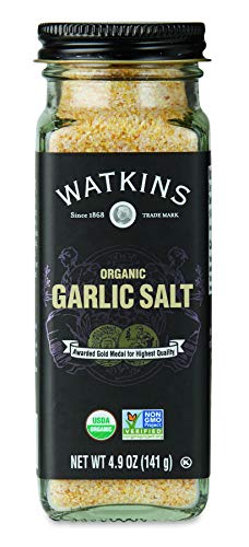 Watkins Gourmet Organic Spice Jar, Garlic Salt, 4.97 Ounce