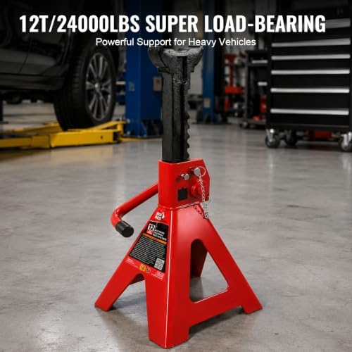 BIG RED Torin Hydraulic Trolley Floor Jack Combo with 2 Jack Stands, 2 Ton Capacity (T82001)