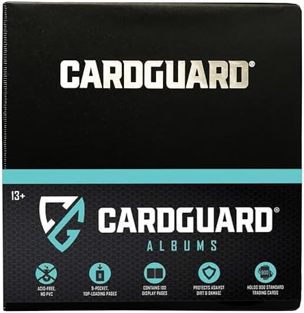 Premium 3” Trading Card Binder – 100 Side-Loading Pages 9 Pocket Binder - Archival Safe 3-Ring Storage for Pokémon, YuGiOh, MTG, TCG