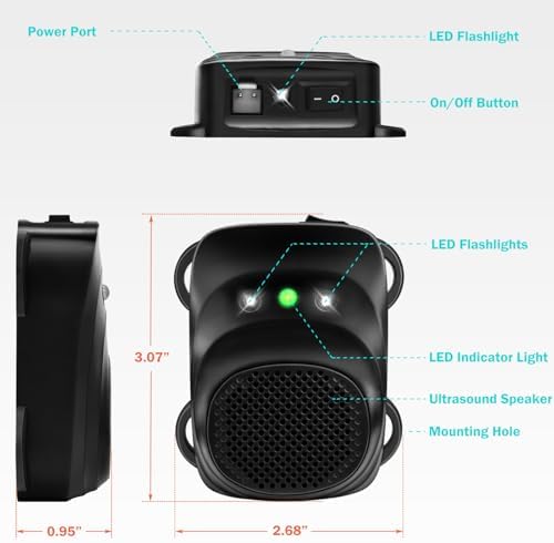 12V/24V Ultrasonic Under Hood Rodent Repellent for Car Engines | Pack of 2