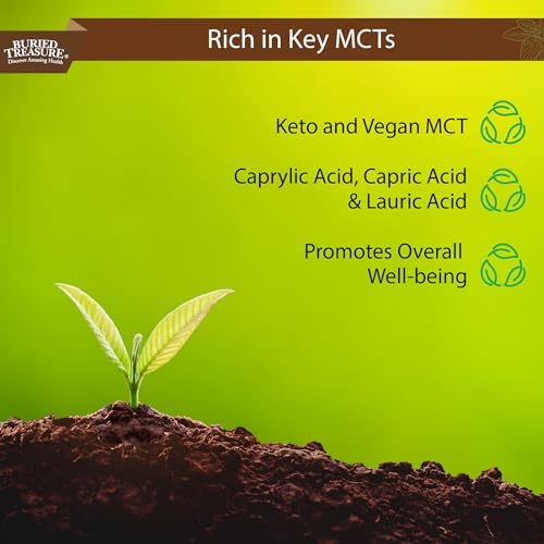 Buried Treasure MCT Coconut Oil, 16.54 Fl Oz (Pack of 1)