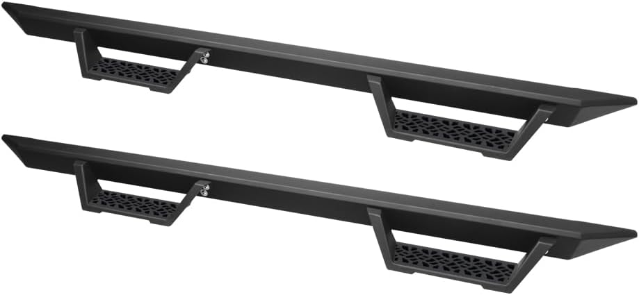 Matte Black Modular Drop Step Side Nerf Bars Rail Running Boards Compatible with 05-21 Frontier / 09-12 Suzuki Equator Crew Cab