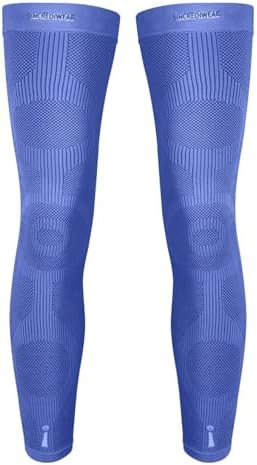 Incrediwear Leg Sleeve 2pk – Full Length Long Leg Sleeve for Leg Pain Relief & Muscle Recovery, Helps Reduce Swelling & Inflammation, Promotes Circulation, Leg Sleeves for Men & Women (Black, Medium)
