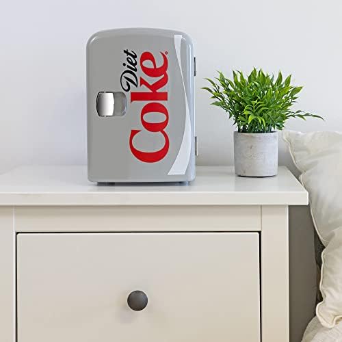 Coca-Cola Diet Coke DC04 4 Liter/4.2 Quarts 6 Can Portable Mini Cooler/Fridge, Beverages, Baby Food, Skincare and Medications-Use at Home, Office