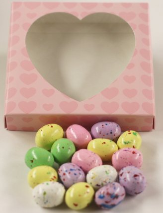 Scott's Cakes Speckled Chocolate Malted Eggs in a 1 Pound White Gourmet Box