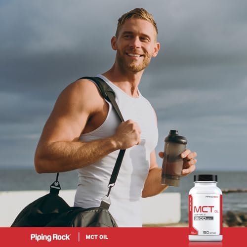 Piping Rock MCT Oil Softgel Capsules 3600mg | 150 Pills