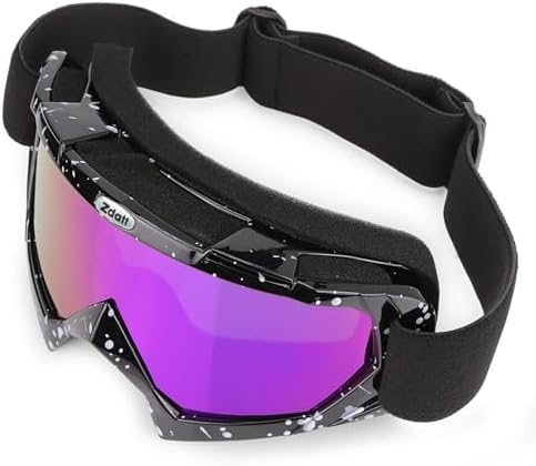 Dirt Bike Goggles, ATV Motorcycle UTV MX OTG Accessories Goggle Glasses & Anti Fog Ski Goggles, Racing Skiing Dirtbike
