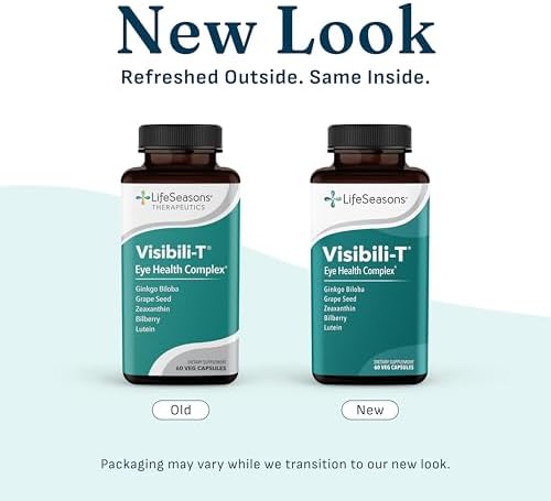 Visibili-T - Vitamin Supplement for Eye Health & Vision Support - Carrot Root, Chromium, Bilberry, Ginkgo Biloba, Grape Seed Extract, Lycopene, Vitamin A, Lutein & Zeaxanthin - 60 Capsules