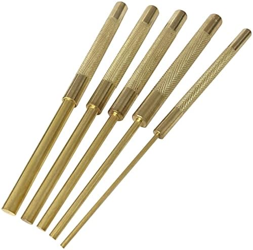 Jewellers Tools 5pc Long Drive Brass Pin Punch Set (3-9.5mm) : from 1/8-3/8" Tool (580)