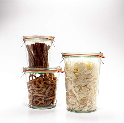 WECK Canning Jars 742 Mold Jars made of Transparent Glass - Eco-Friendly Canning Jar - Storage for Food