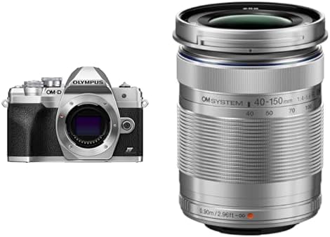 OM SYSTEM Olympus E-M10 Mark IV Silver Micro Four Thirds System Camera M.Zuiko Digital ED 14-42mm F3.5-5.6 EZ kit 20MP Sensor 5-Axis Image