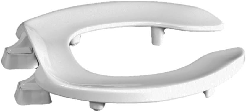 Centoco 3 inch Raised Toilet Seat for Seniors, Elongated, Open Front, White | Plastic, No Cover, 3L1500STSCC-001, Made in the USA