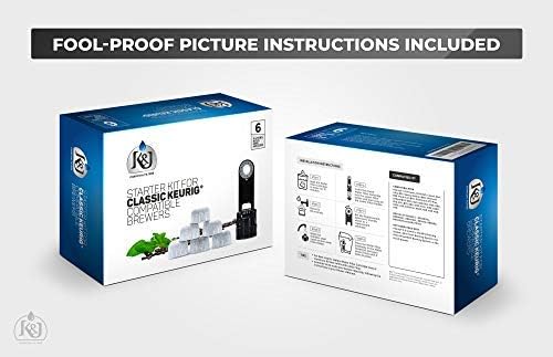 K&J Replacement Keurig Starter Kit for 1.0 Brewers - Includes Filter Holder And 6-pack of Compatible Water Filters