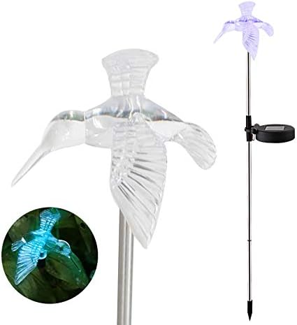 1PCS Waterproof Outdoor Solar Garden Stake Light w Color Charging