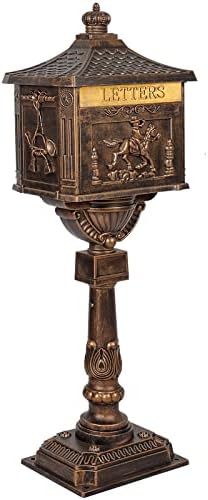 Polar Aurora Mailbox Cast Aluminum Bronze Mail Box Postal Box Security Heavy Duty New