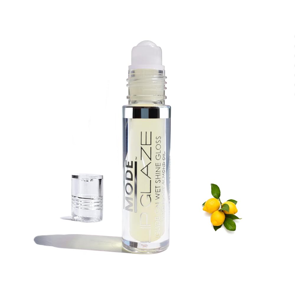 MODE Lip Glaze Cotton Candy Flavored Lip Gloss, Hydrating Sheer Wet Shine, Skincare Fruit Oils