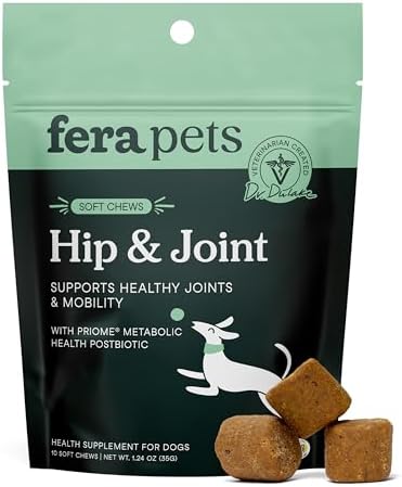 Fera Pets Hip & Joint Supplement for Dogs with Glucosamine, 90 Soft Chews | Fera Pets Hip & Joint Supplement for Dogs with Glucosamine, 90 Soft Chews