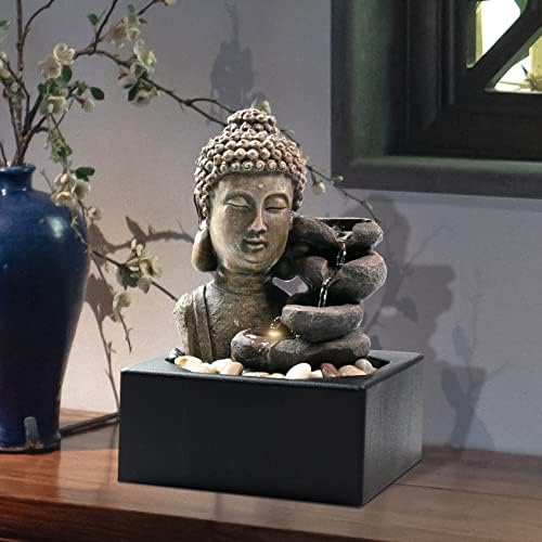 Resin LED Indoor Water Fountains | Office, Home Relocation Gifts