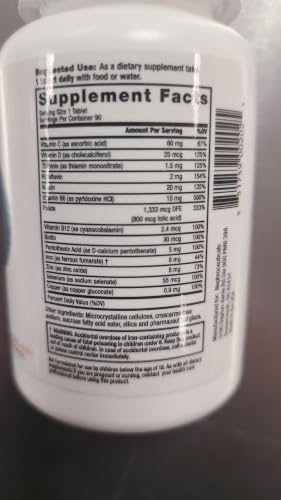 Nephroceuticals ProRenal+D Kidney Multivitamin, Gluten Free, 90-Day Supply